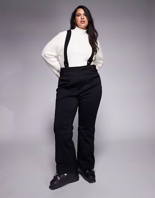 ASOS 4505 Curve – Ski – Wasserabweisende, ausgestellte Softshell-Skihose in Schwarz | ASOS (Global)