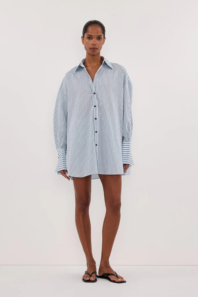 SABLE ICE BLUE SILK BLEND SHIRT | DISSH