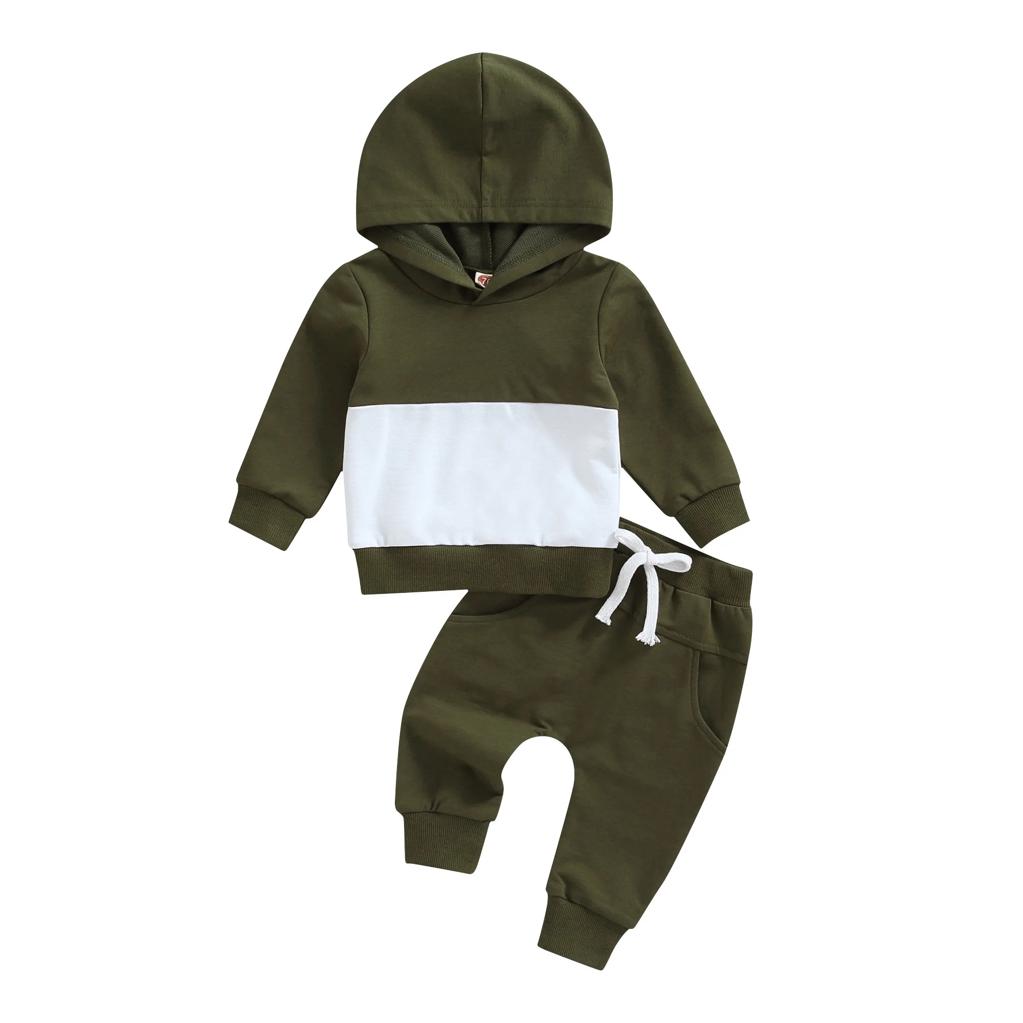 wybzd Toddler Baby Boy Fall Winter Clothes Patchwork Hoodies Sweatshirt Tops Pants Casual Outfits... | Walmart (US)