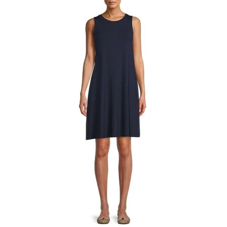 Time and Tru Women s Sleeveless Knit Dress | Walmart (US)