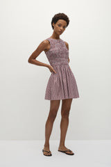 Heidi Mini Dress Gingham Deep Red | Faithfull (AU)