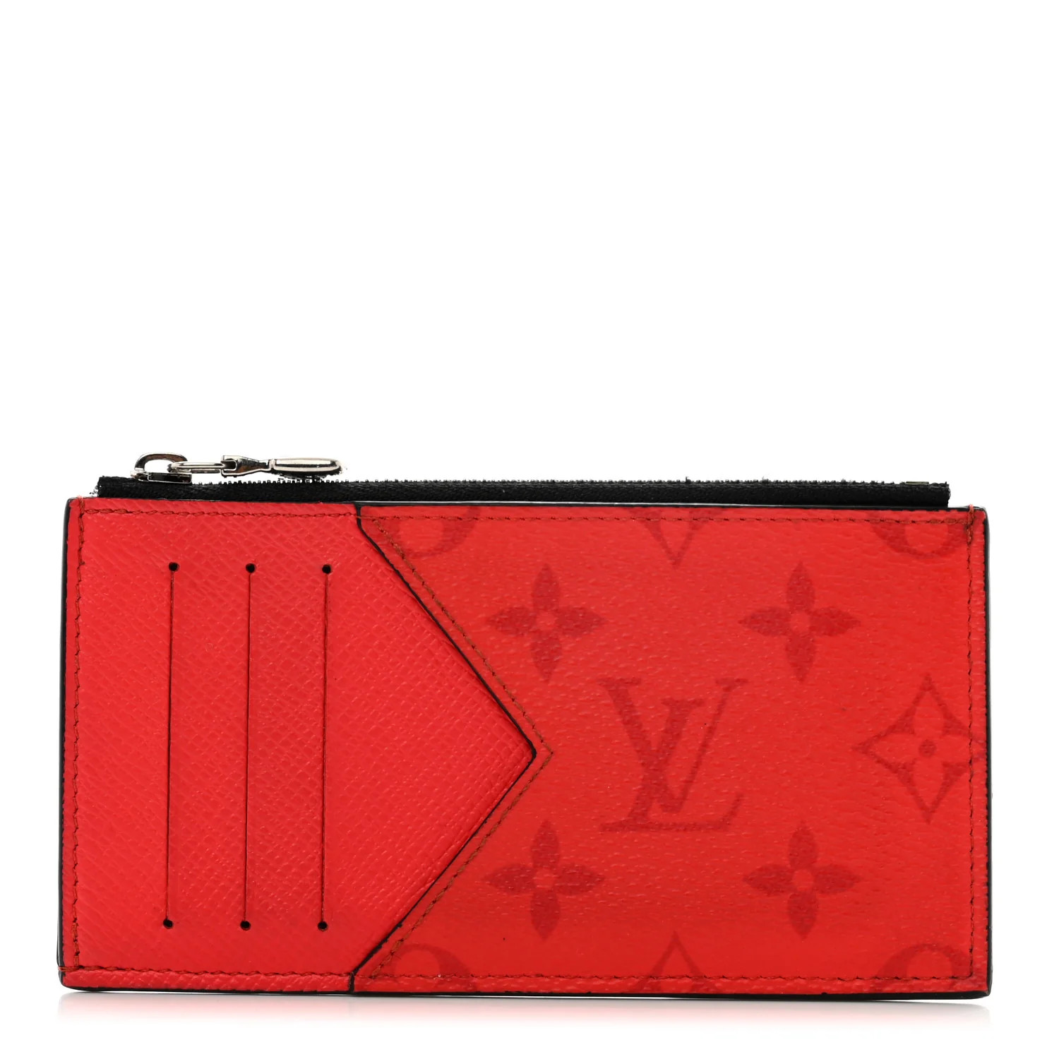 Taigarama Coin Card Holder Fire Red | FASHIONPHILE (US)