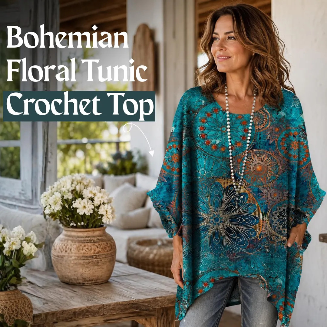Plus Size Bohemian Tunic Top Floral Kaftan Blouse Oversized Summer Shirt Casual Loose Fit Boho Cl... | Etsy (Global)