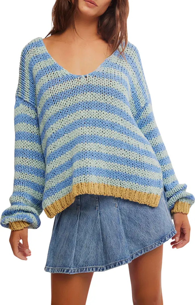 Portland Stripe Cotton Sweater | Nordstrom