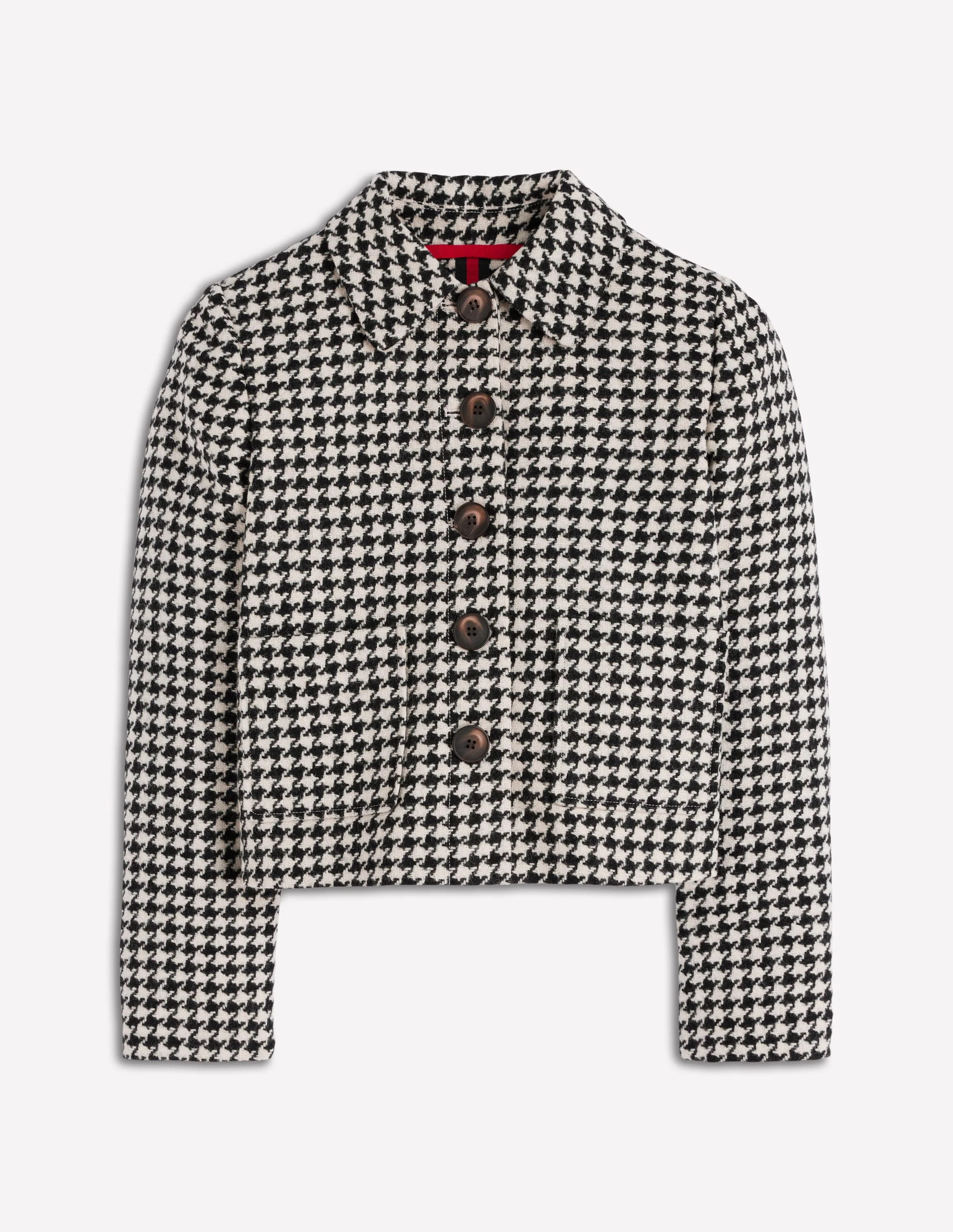 Knightsbridge Wool Jacket-Black Dogstooth | Boden (US)
