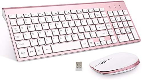 FENIFOX Wireless Keyboard and Mouse Combo,Full Size Quiet US Layout Slim Travel Compact Compatibl... | Amazon (US)