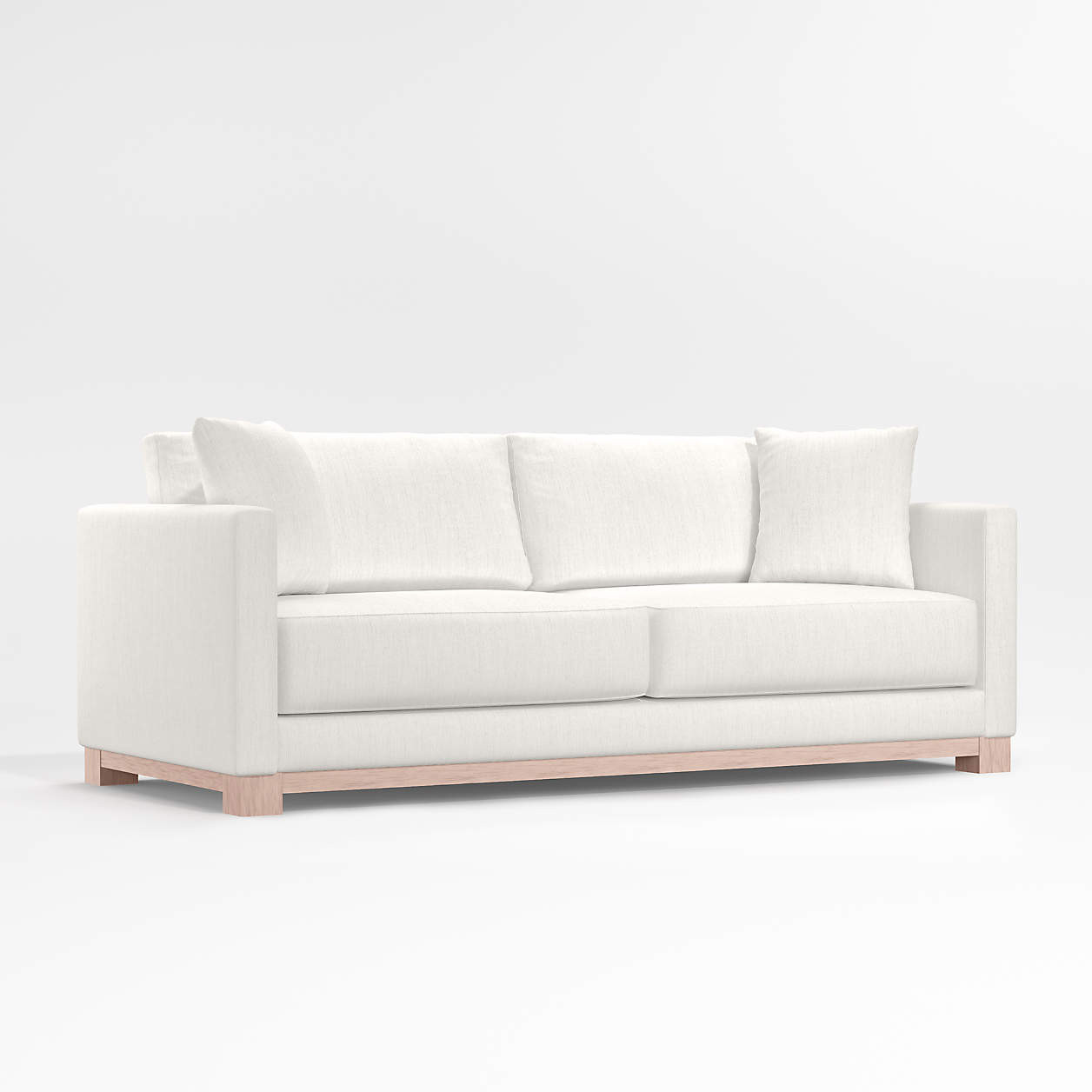 Gather Wood Base Sofa 88" + Reviews | Crate & Barrel | Crate & Barrel