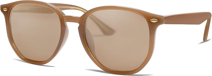 VANLINKER Hexagonal Trendy Polarized Sunglasses for women VL9696 | Amazon (US)