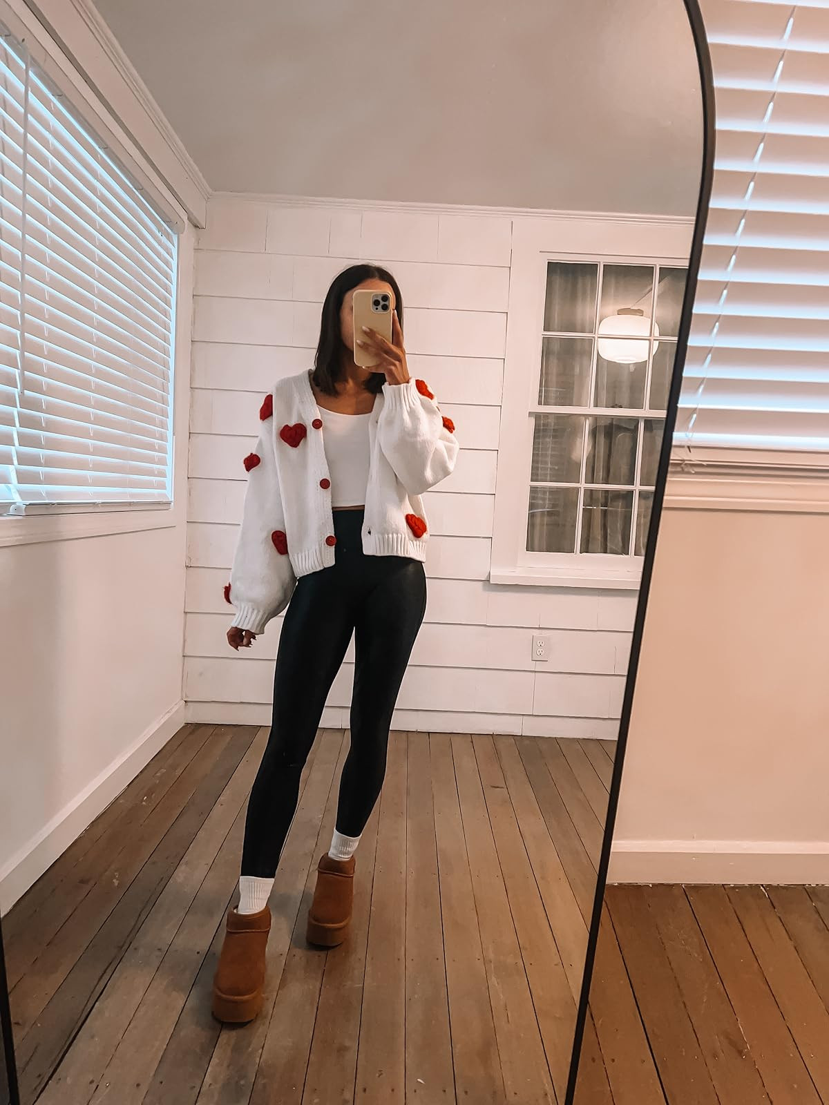 Valentines day outfit- sweater in S, tanks in S, leggings in S, boots size down a size!
 

 #LTKPetite #LTKFindsUnder100