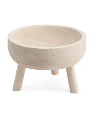 Wood Bowl with Legs 11” | TJ Maxx