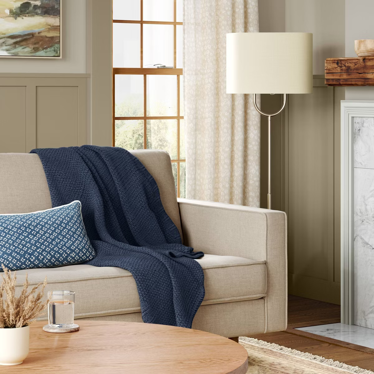 50"x60" Chenille Knit Throw Blanket Green - Threshold™ | Target