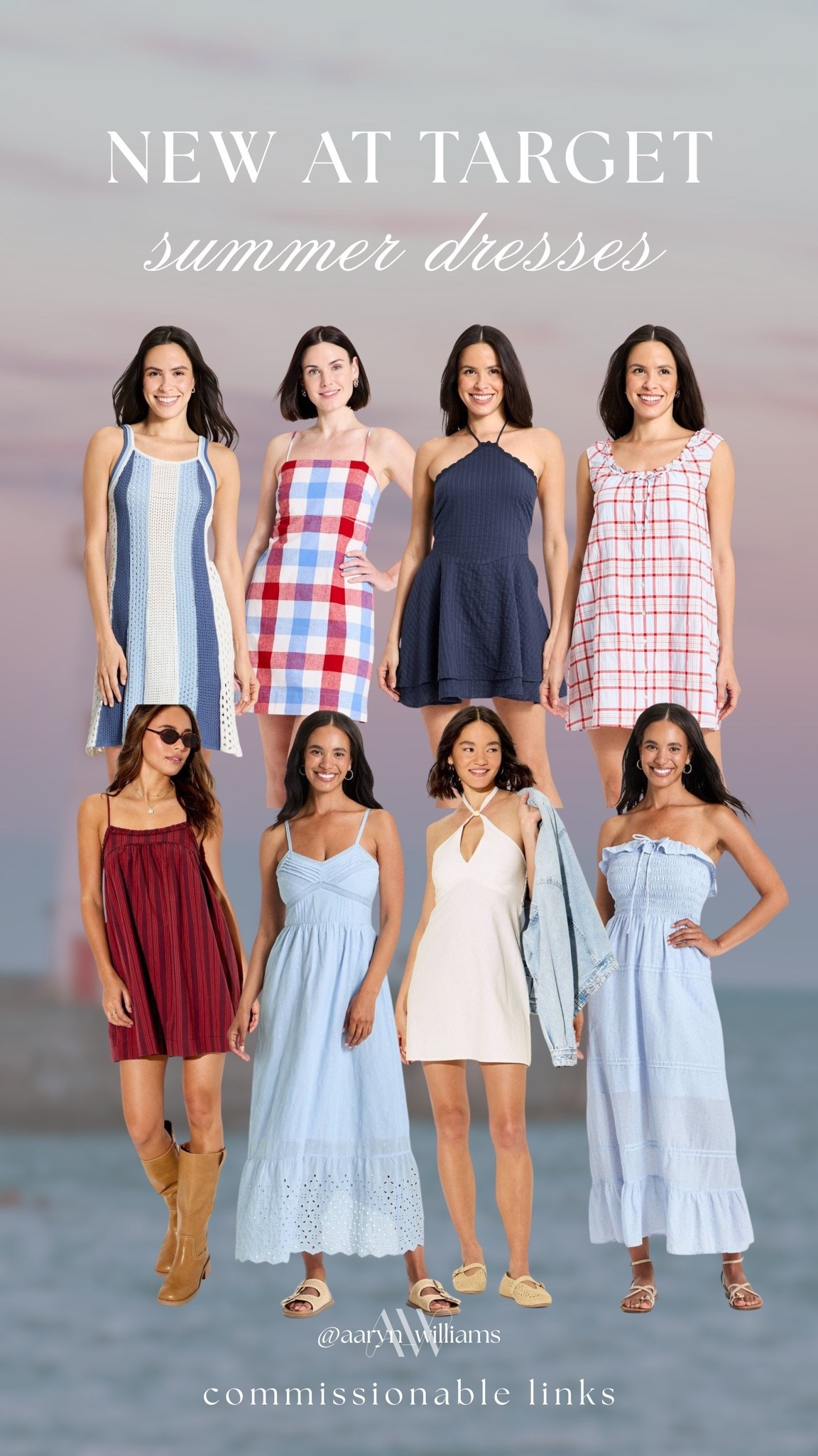 Target understood the assignment this summer 😍☀️🤍

So many cute dresses just dropped and these are giving beach trips, backyard BBQs, vacation dinners, and everyday mom life. The blue eyelet maxi and the red gingham mini are already in my cart. 🌊🍒✨

#targetstyle #targetfinds #summerdresses #targetfashion #summerstyle #ltkfashion #dressseason #targetnewarrivals #vacationstyle #momstyle