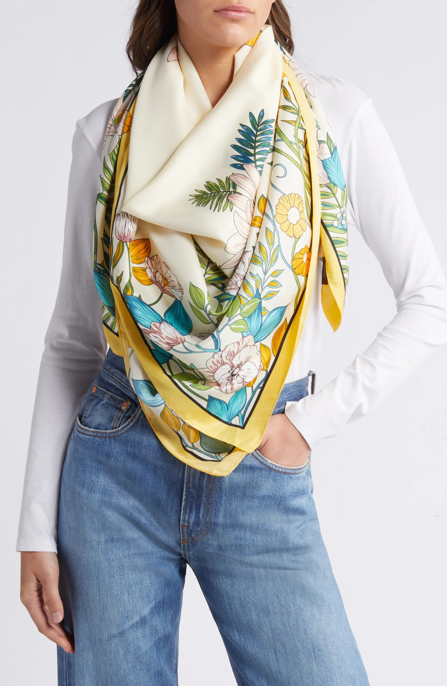 Butterfly Floral Scarf | Nordstrom