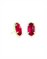 Ellie Gold Stud Earrings in Berry Illusion | Kendra Scott