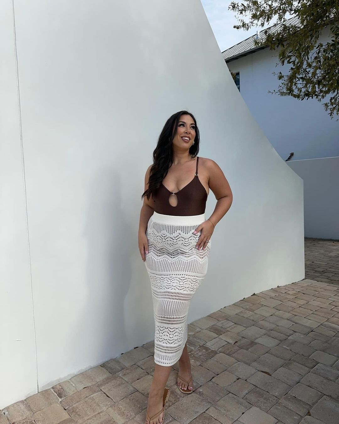 Midsize vacation outfit of the day; styling this one piece swimsuit from Aerie and Abercrombie swimwear cover-up, wearing a size large in both!

#LTKstyletip #LTKswim #LTKmidsize