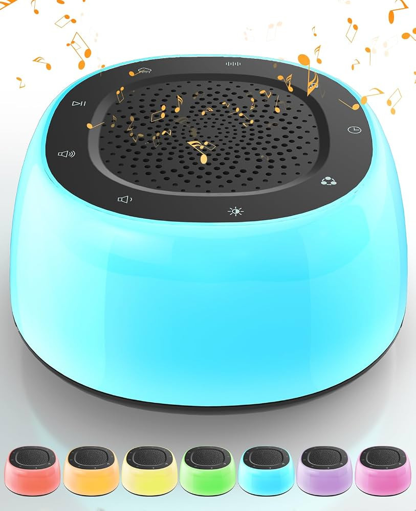 Jack & Rose White Noise Machine Baby, Baby Sound Machine Kids with Night Light, Portable White No... | Amazon (US)