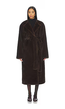 EAVES x Coco Dagna Coat in Dark Brown from Revolve.com | Revolve Clothing (Global)