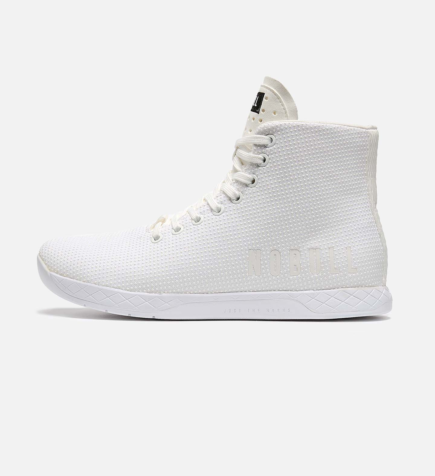 Women's White Outwork High-Top Shoes | NOBULL | NOBULL