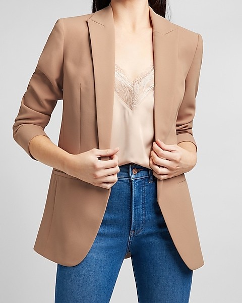 Peak Lapel Boyfriend Blazer | Express
