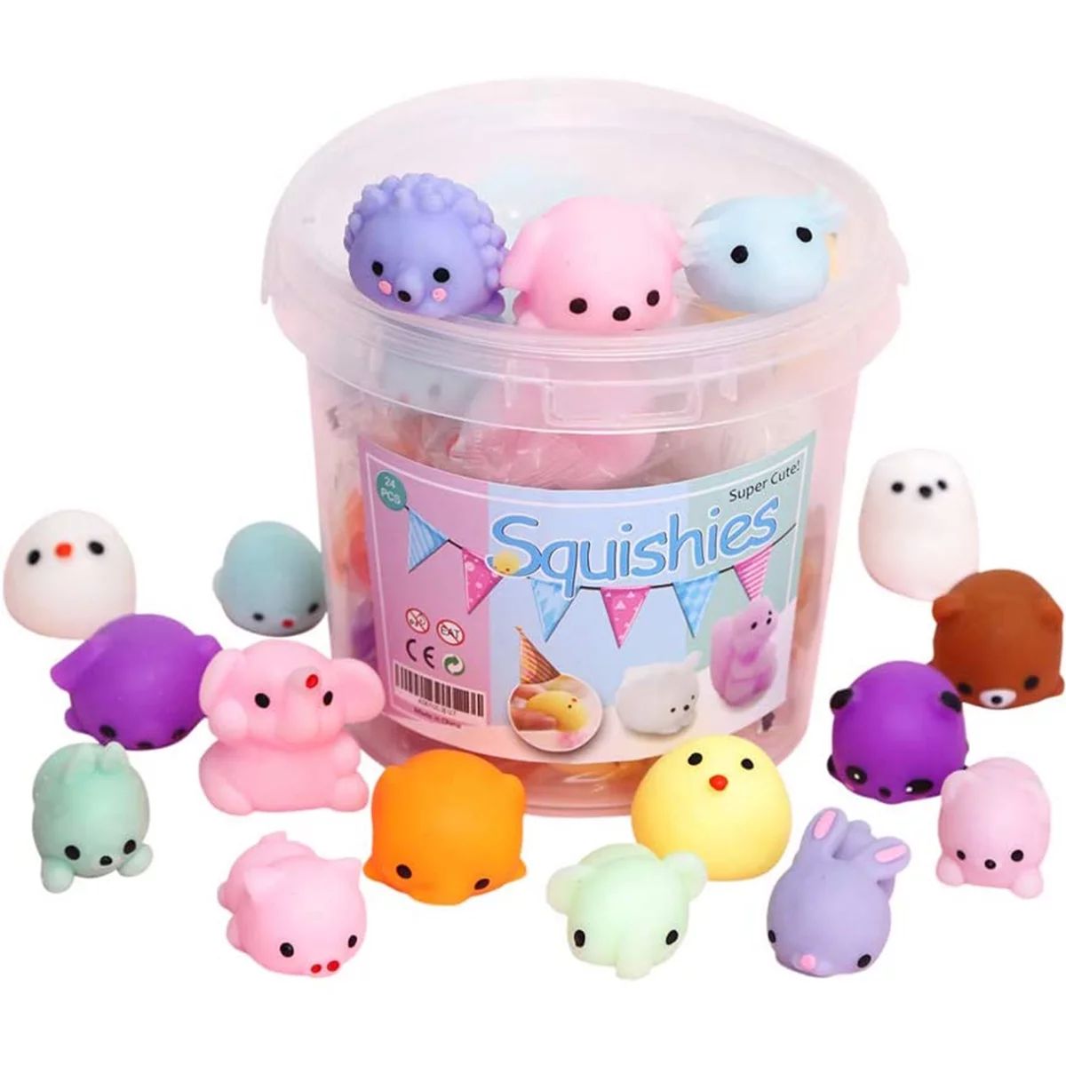 Niyofa 24Pcs Mochi Squishy Toys Mini Animal Release Pressure Toys Party Decoration Squishy Toys C... | Walmart (US)