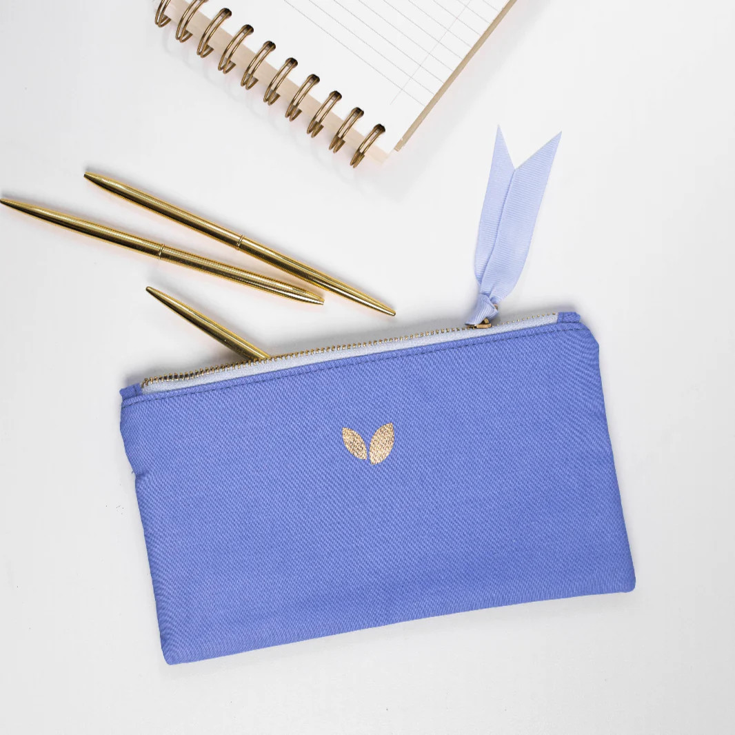 Linen Pencil Pouch | Bluebird | Cultivate What Matters