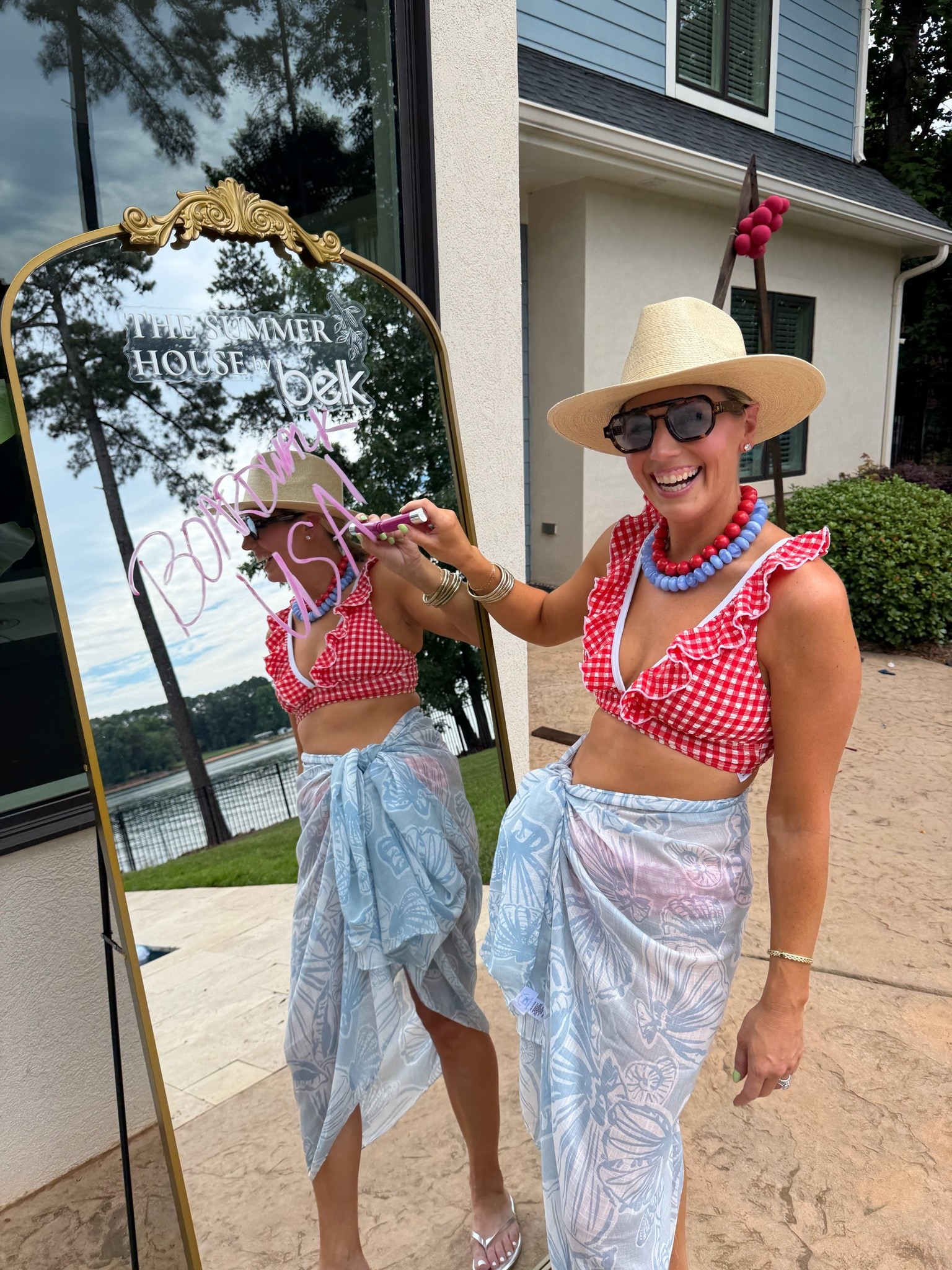 Belk swim! So cute for 4th of July!! Wearing size 6 in top and 8 in bottoms! They run very small!

#LTKootd #LTKPetite #LTKSwim