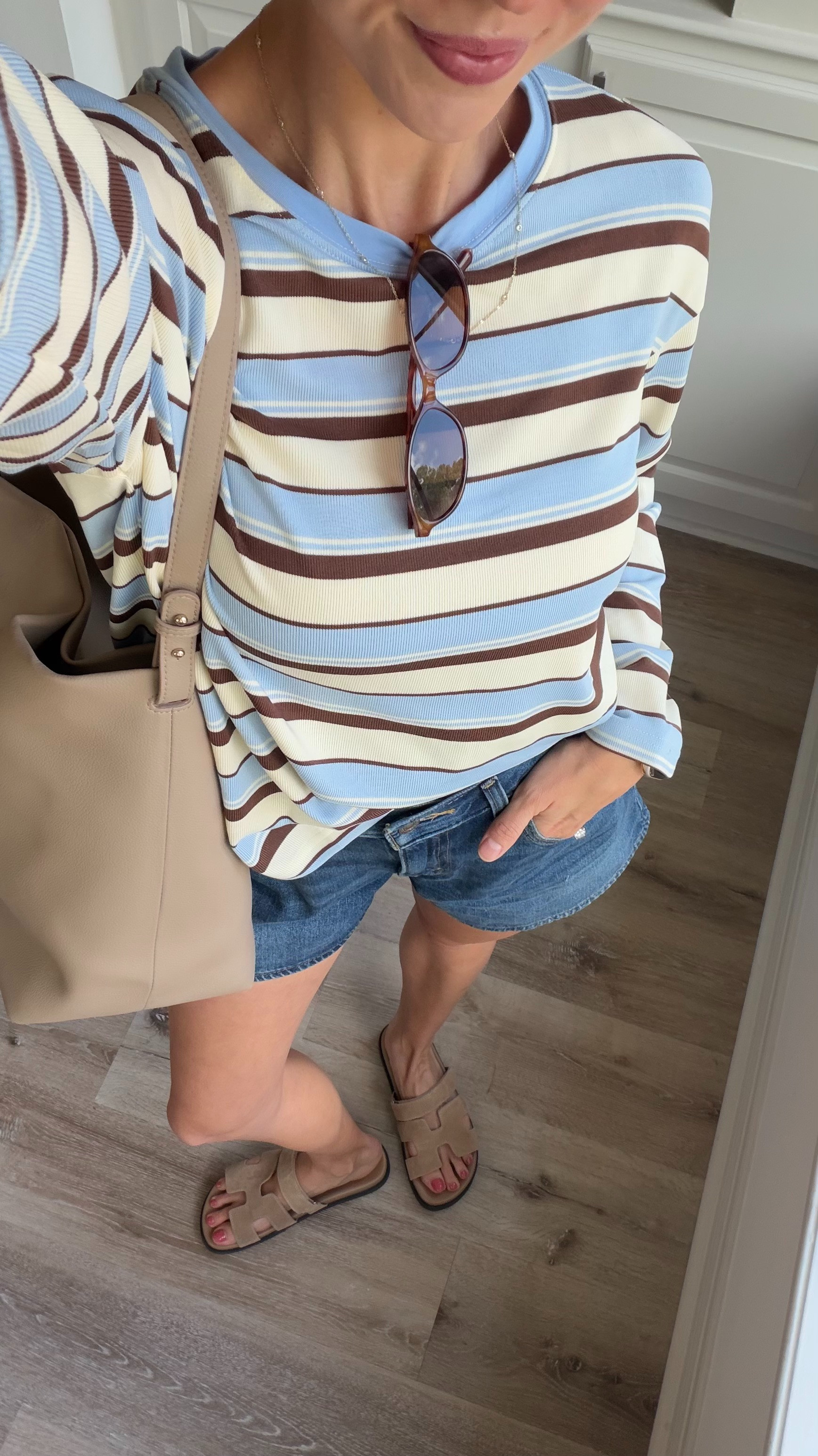 Fall outfit inspiration | S in long sleeve + 26 in shorts 

 #LTKootd #LTKmomlife