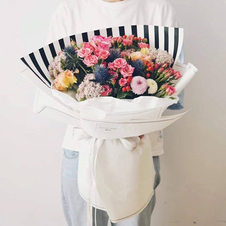 BBJ WRAPS Flower Wrapping Paper Floral Bouquet Wraps for Gift Packaging 20 Sheets 23.6x23.6 Inch ... | Amazon (US)