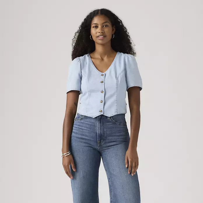 Moxie Short-sleeve Denim Blouse | Levi's US