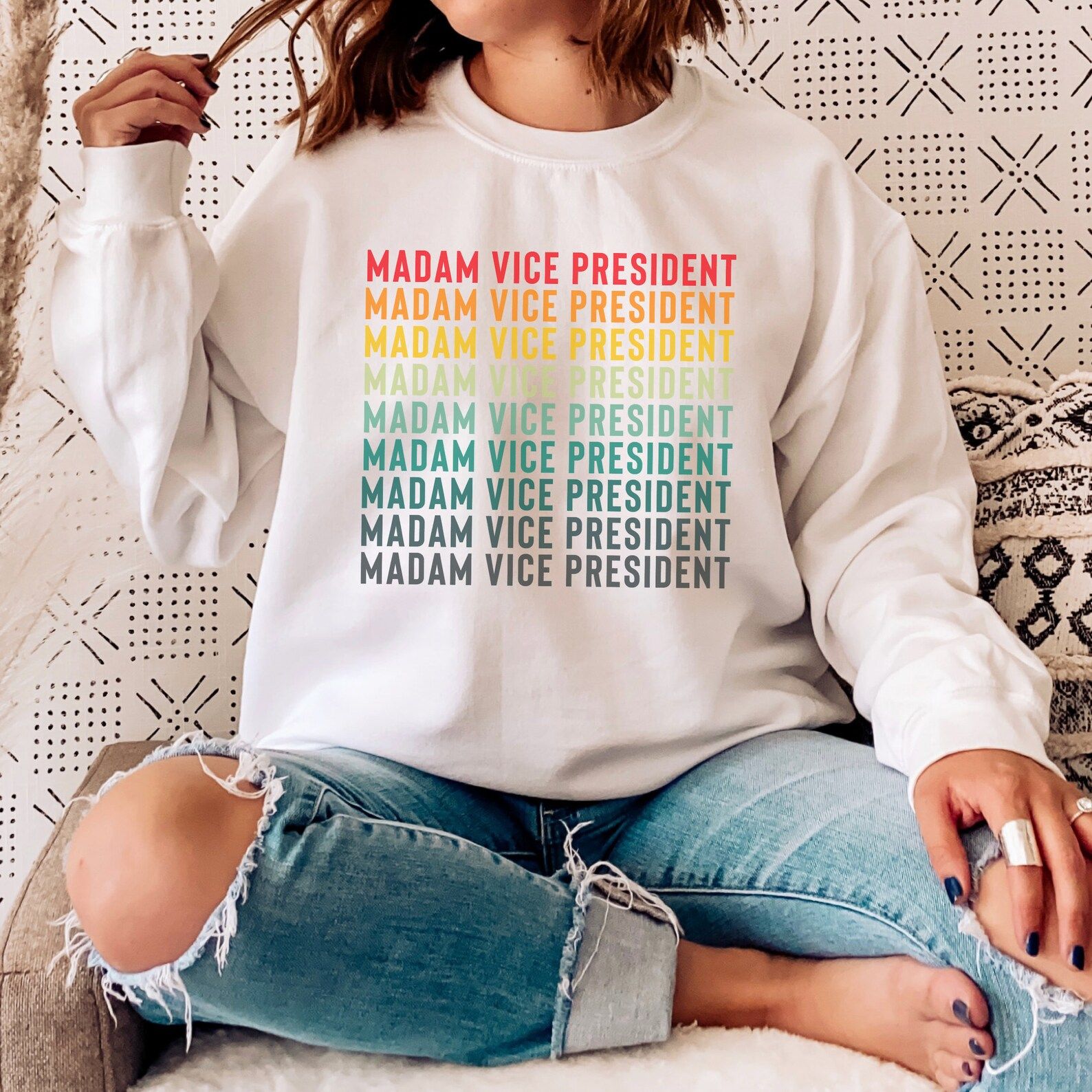 Madam Vice President Sweatshirt Kamala Harris Sweatshirt | Etsy | Etsy (US)