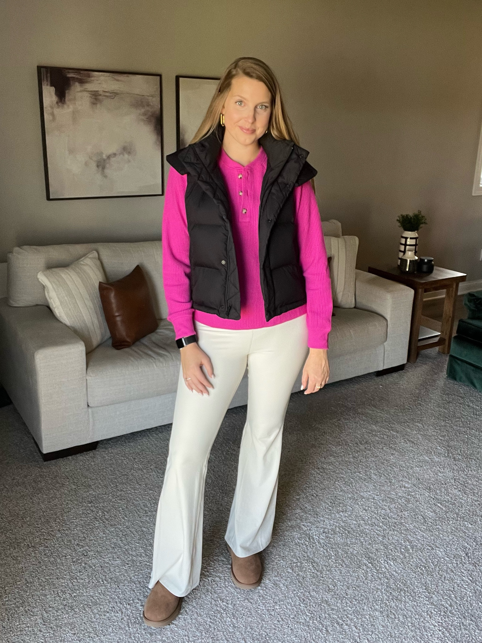 Love a pop of hot pink even as we head into fall  

#LTKstyletip #LTKmidsize #LTKHoliday