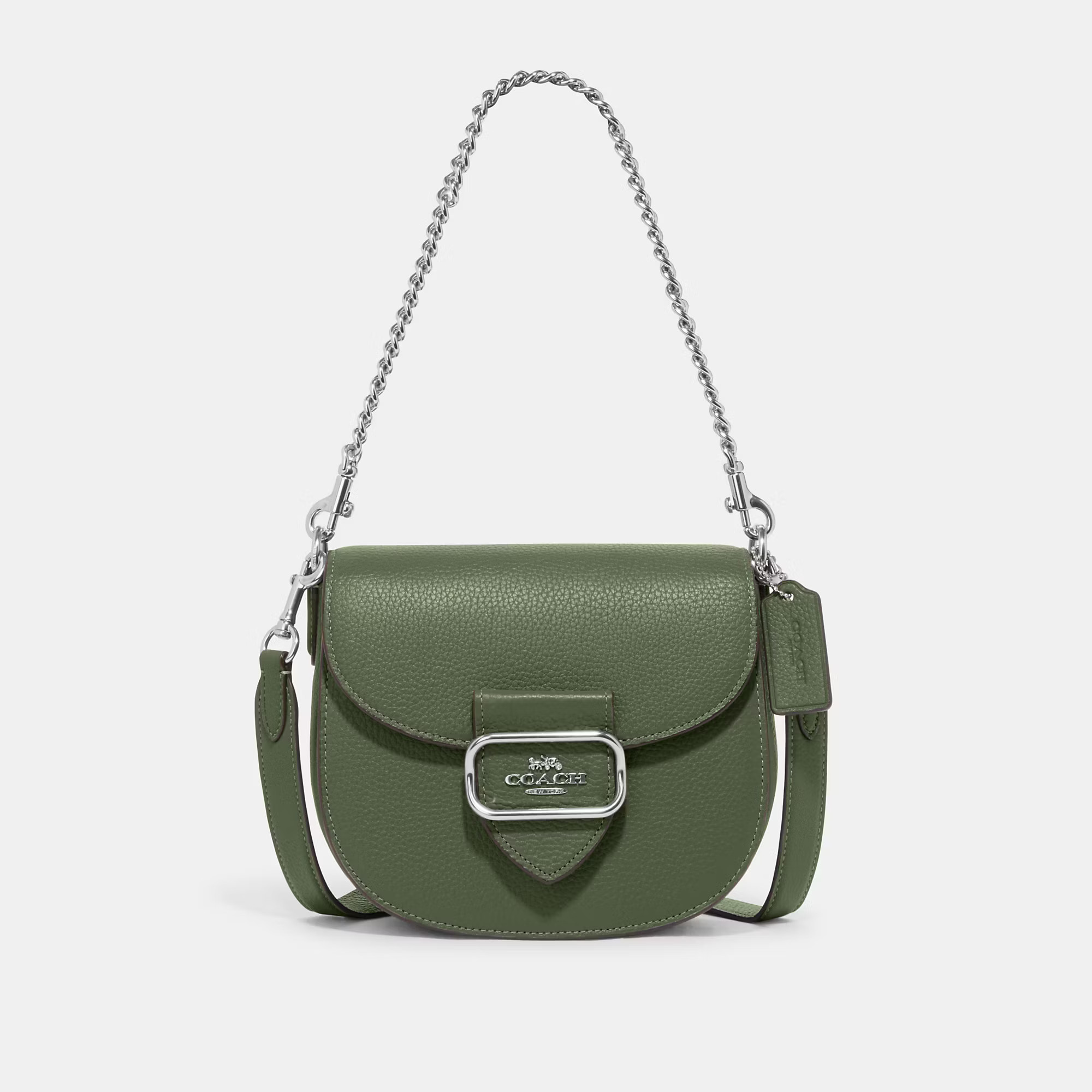 Coach Outlet Morgan Saddle Bag - Green | Coach Outlet US