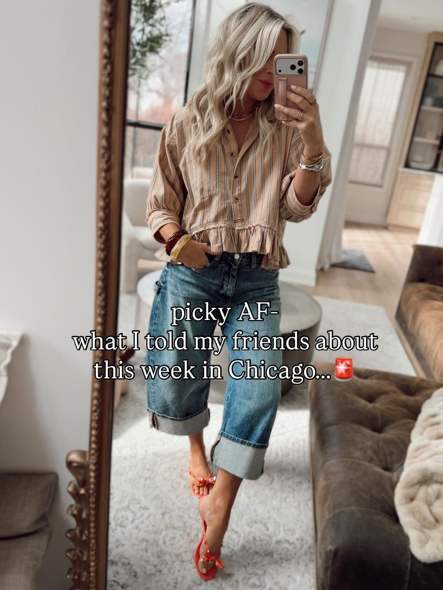 OOTD🤍
wearing small in top and I have a few colors including plain white and always get so many compliments! 
Jeans I sized up one but not sure I needed to! 

Spring outfits. Sandals. Spring break. 
Vacation outfits. Resort wear 2026. 

#LTKootd #LTKSeasonal