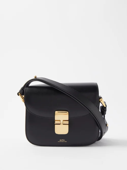 A.P.C. - Grace Mini Leather Cross-body Bag - Womens - Black | Matches (UK)