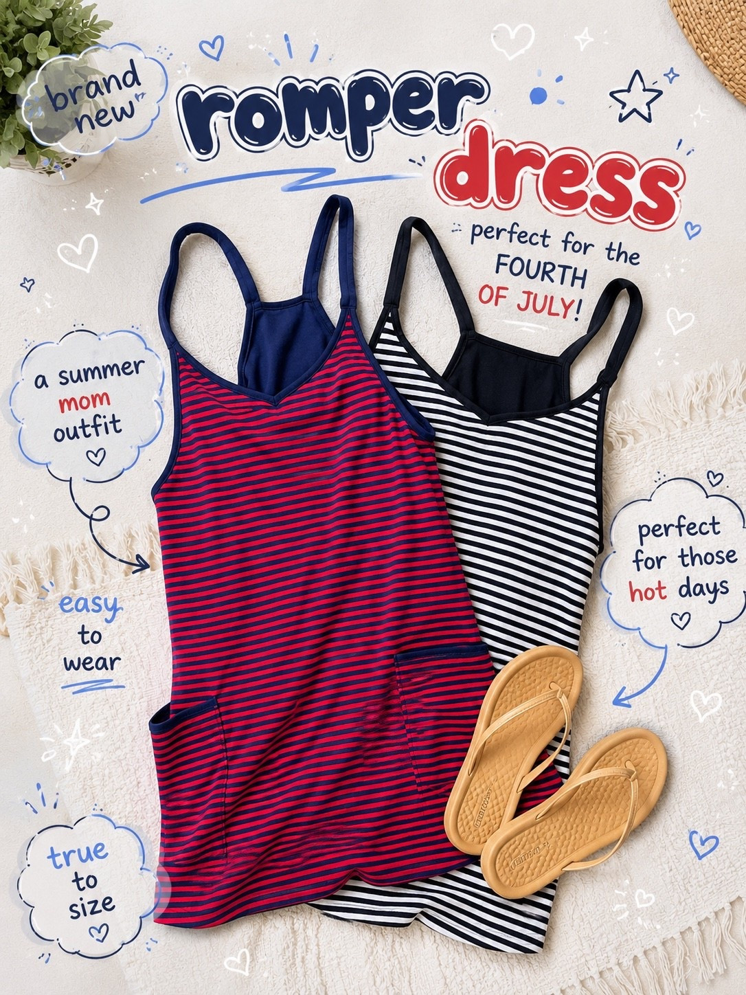 These are the perfect summer outfit. I wear a small in them.

#LTKmomlife #LTKootd #LTKPetite