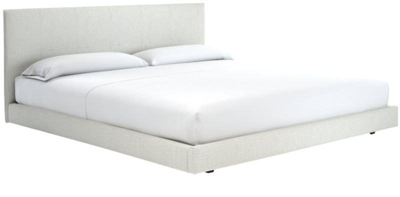 Facade Soft White California King Bed + Reviews | CB2 | CB2