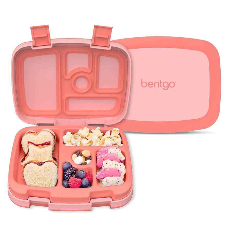 Bentgo Kids Bento-Style 5-Compartment Leak-Proof Lunch Box - Ideal Portion Sizes for Ages 3 to 7 ... | Amazon (US)
