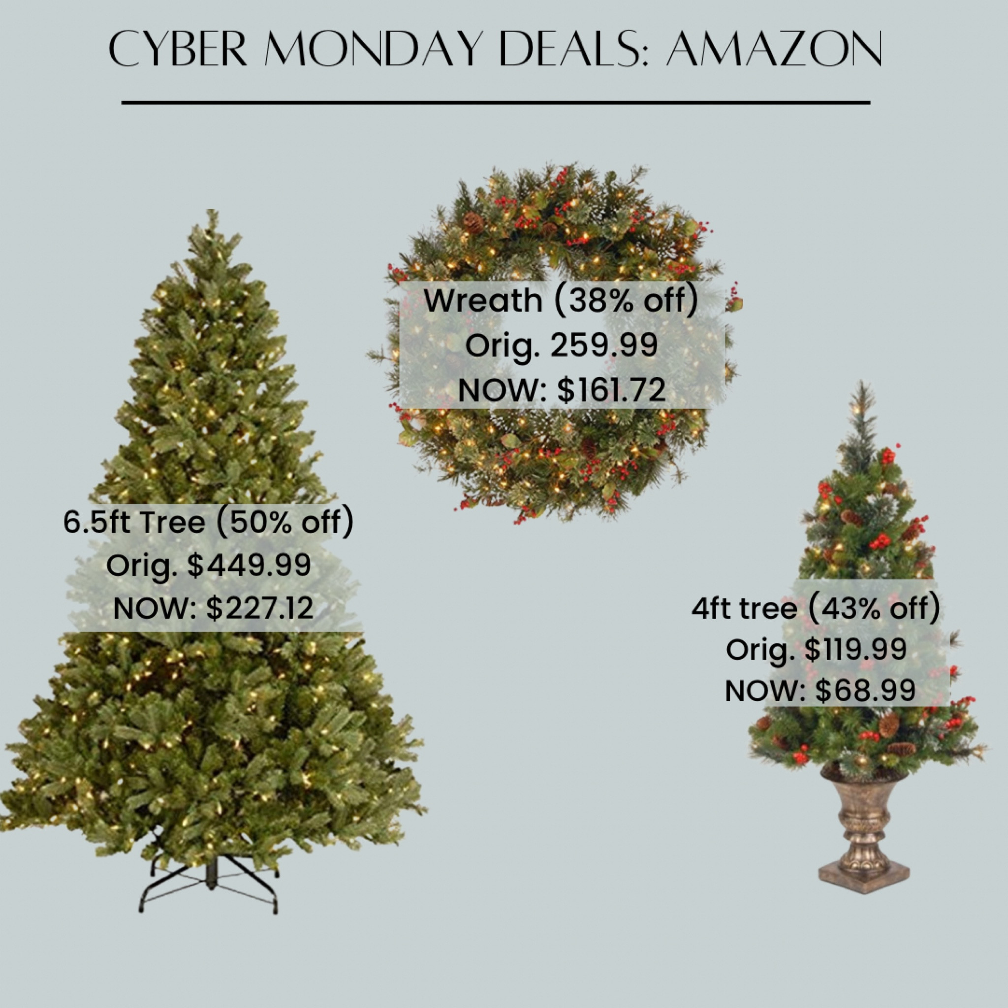 🚨 CYBER MONDAY DEALS 🚨 

Seasonal Decor from Amazon 🎄




#LTKHoliday #LTKSeasonal #LTKCyberweek