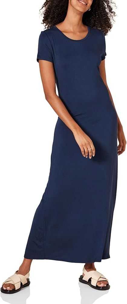 Amazon Essentials womens Short-Sleeve Maxi Dress, Flowy | Amazon (US)