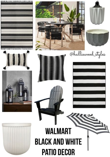 Walmart Black and White Patio Decor

#LTKhome #LTKSeasonal #LTKunder100