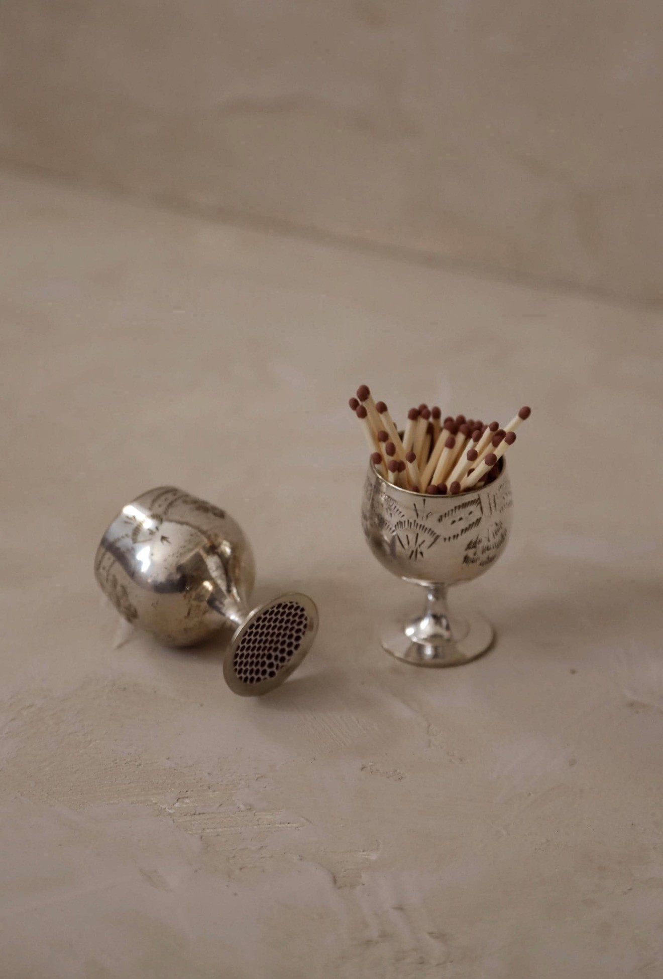 Vintage Silver Goblet Matchstick Holder With Striker

#LTKHome