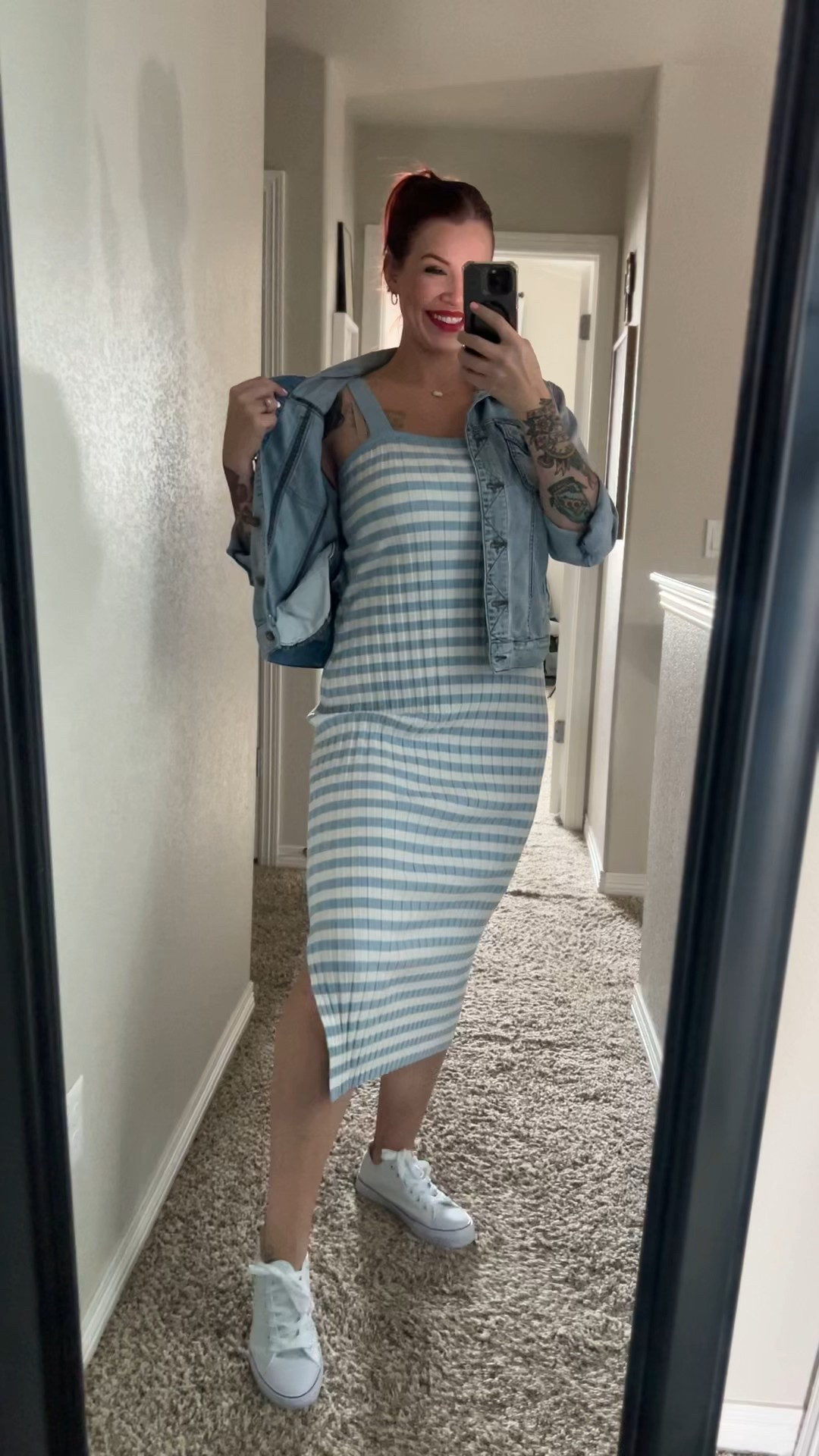 *77 degrees outside* *grabs dress, jean jacket and canvas shoes*

FEELS LIKE SPRING! 💕

Wearing a large in the dress! It’s such a comfortable sweater like material without it being too thick! 

#LTKSaleAlert #LTKSeasonal #LTKMidsize