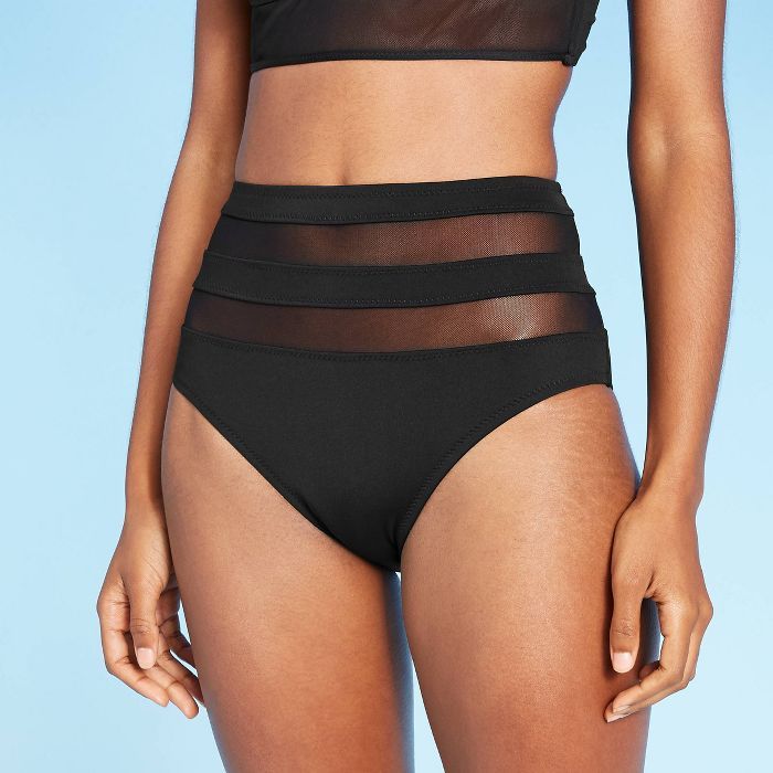 Women's Mesh High Waist Bikini Bottom - Shade & Shore™ | Target