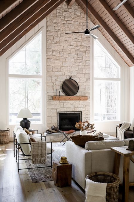 Shop our fall living room at the lake house! 

Stone: ‘Casa Blanca’ from El Dorado Stone
Grout: ‘Warm White!

#LTKSeasonal #LTKhome #LTKsalealert