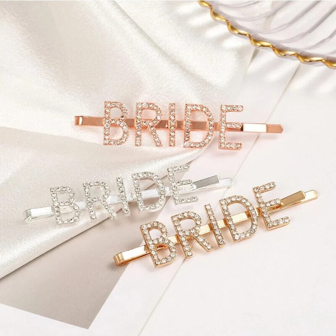 Bride Hair Clips Bride Hair Pins Wedding Hair Accessories - Etsy Canada | Etsy (CAD)