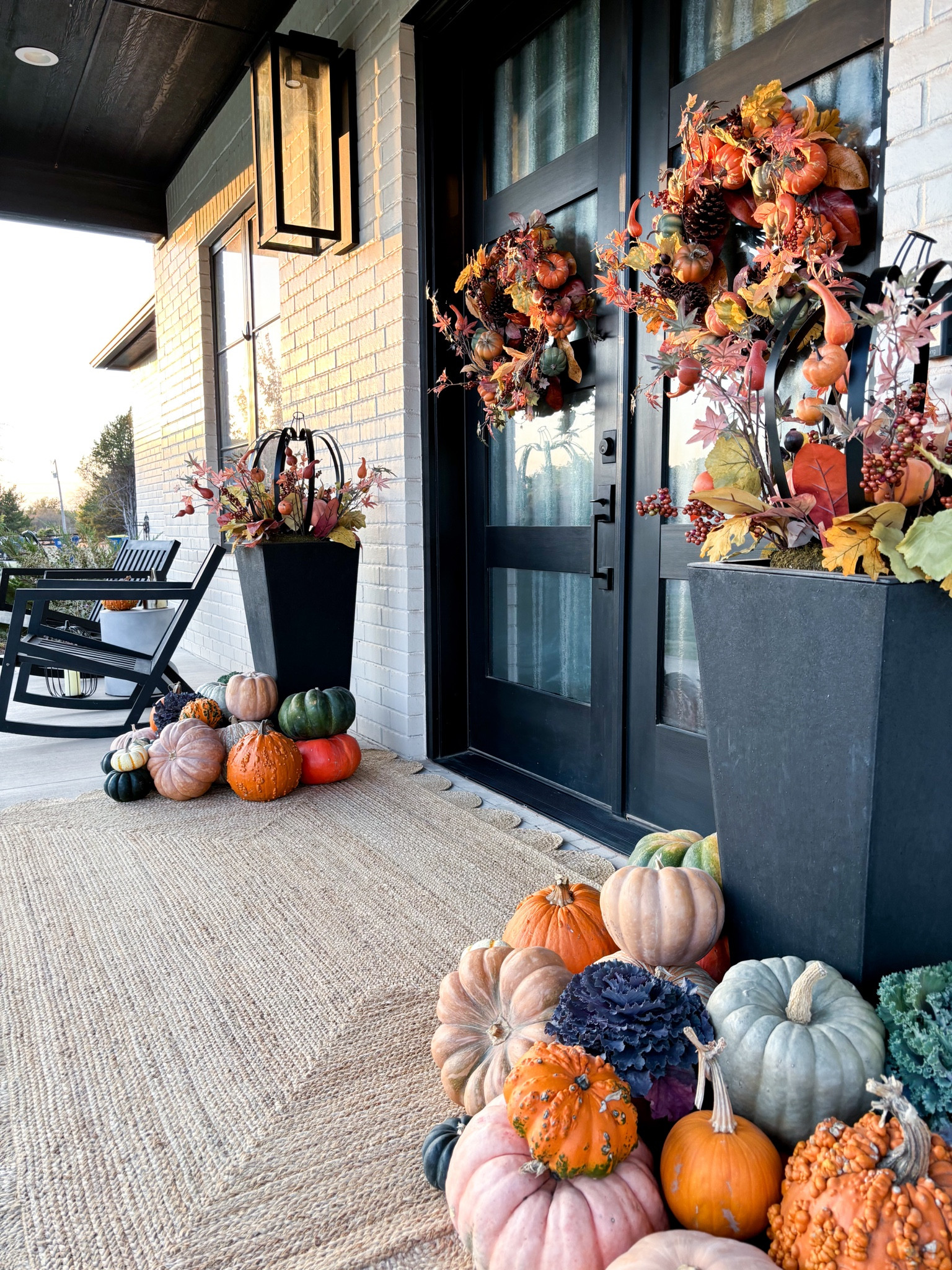 Fall Porch Makeover!
Fall wreath
Fall planter
Pumpkin wreath
Pumpkin planter
Scallop jute rug


#LTKSeasonal #LTKHome #LTKHalloween
