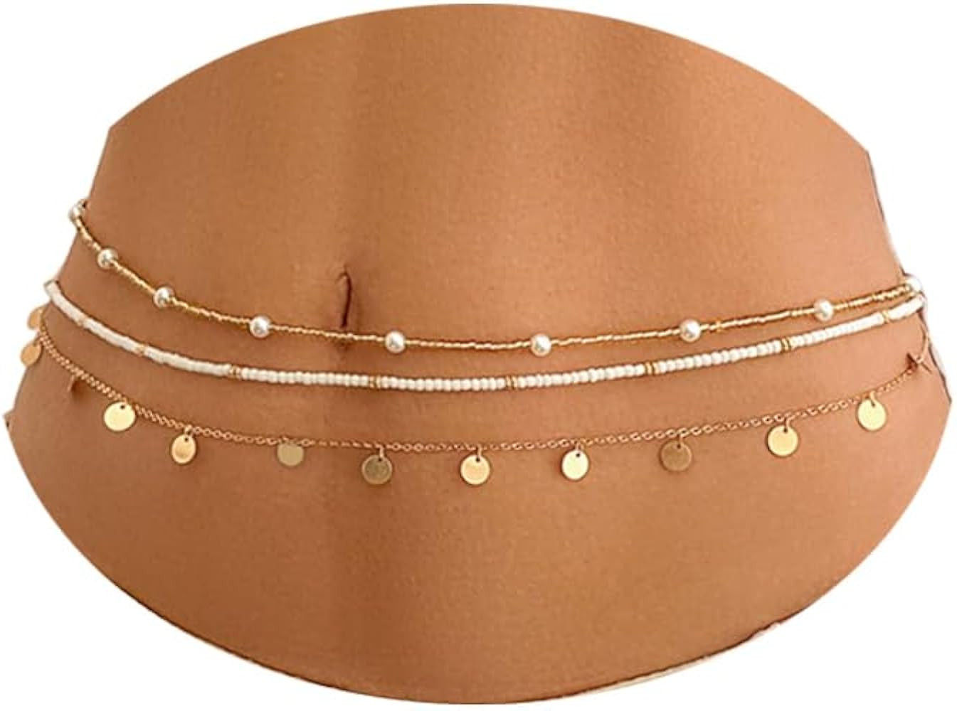 African Waist Beads Belly Beads for The Waist, Plus Size Waist Beads for women, Waist Chain Belly... | Amazon (US)