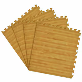 Pine 24 in. x 24 in. Interlocking Foam Anti Fatigue Tiles (16 sq. ft./case) | The Home Depot