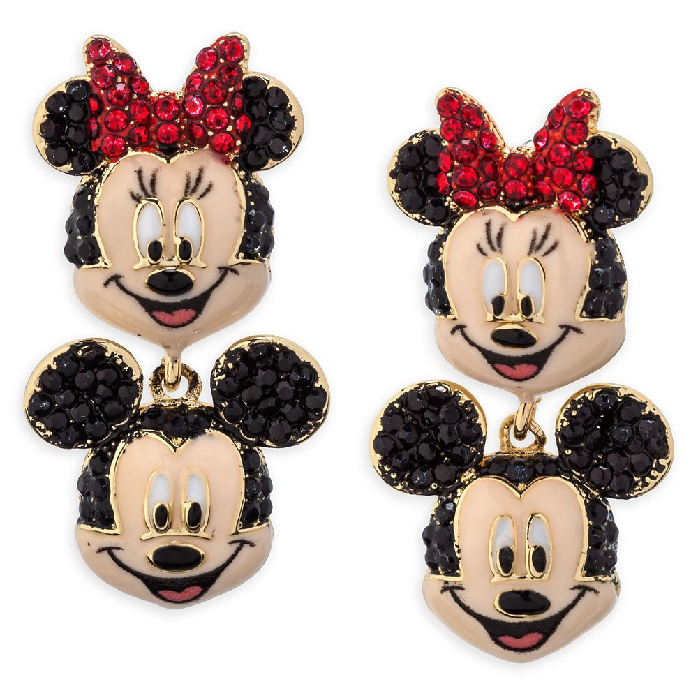 Mickey and Minnie Mouse Drop Earrings by BaubleBar | Disney Store