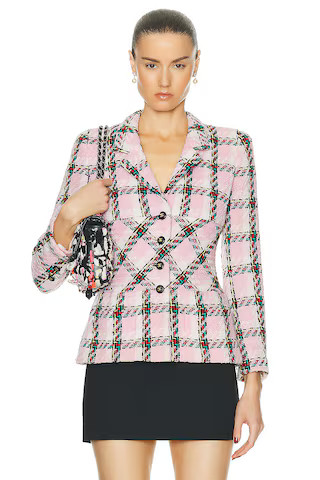 chanel Chanel 1995 Tweed Jacket in Pink - Pink. Size 40 (also in ). | FWRD 